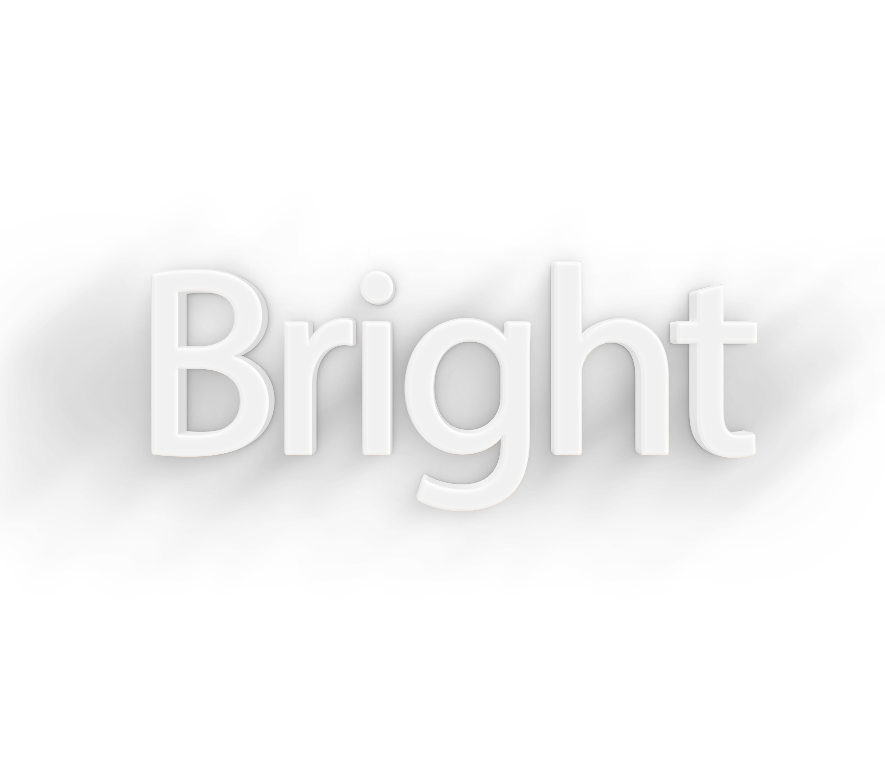 Bright png, word Bright png, Bright word png, Bright text png, Bright font png, word Bright text effects typography PNG transparent images